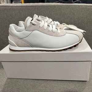 Brunello Cucinelli Suede Leather Lace Up Sneakers Sz IT 37